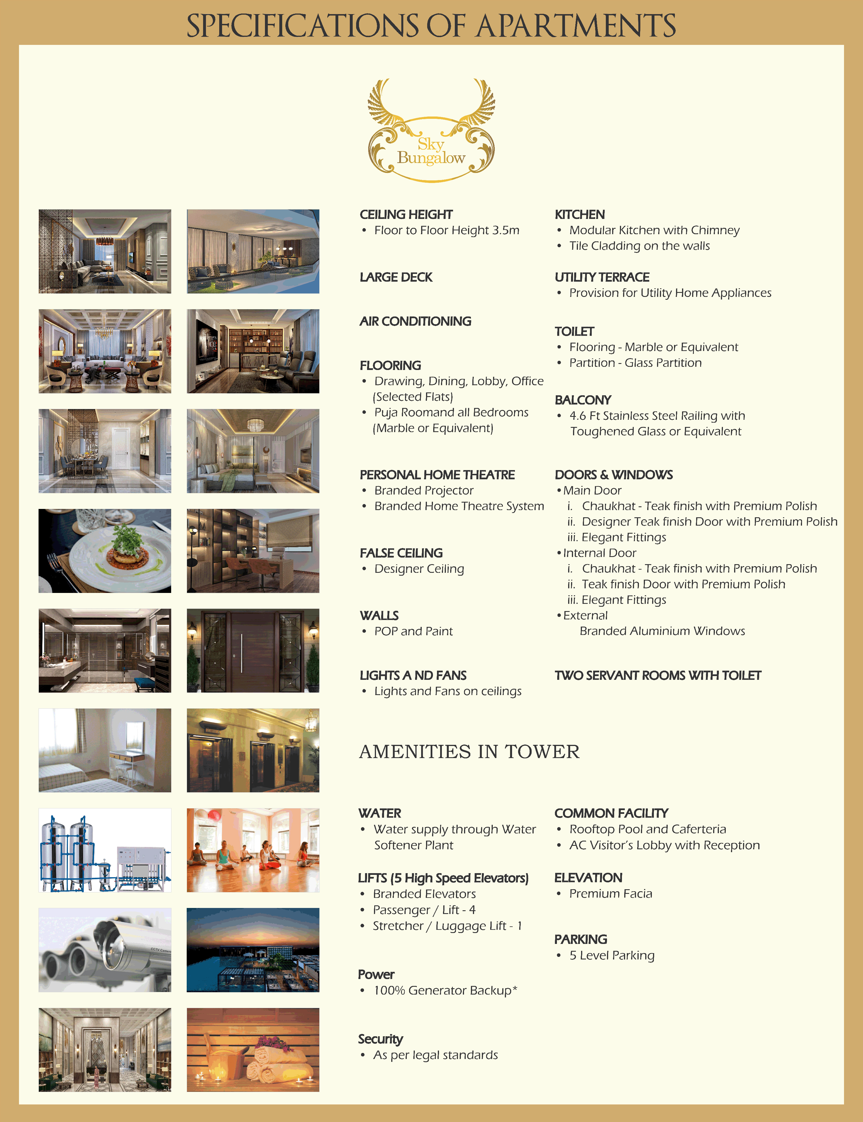 Appartment Specifications